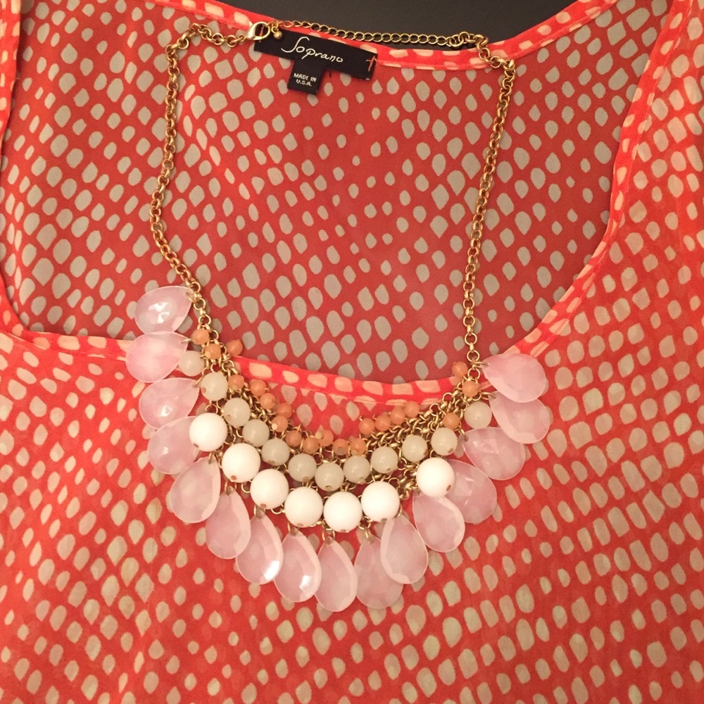 BP beaded bib necklace